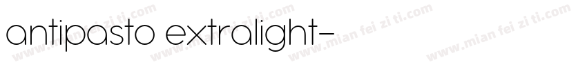 antipasto extralight字体转换